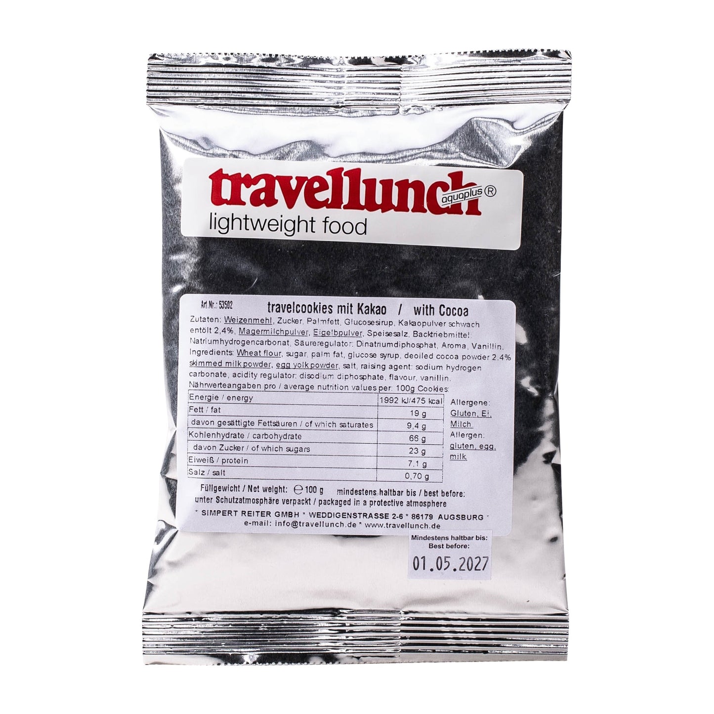 Travel Cookies with Cocoa Flavor