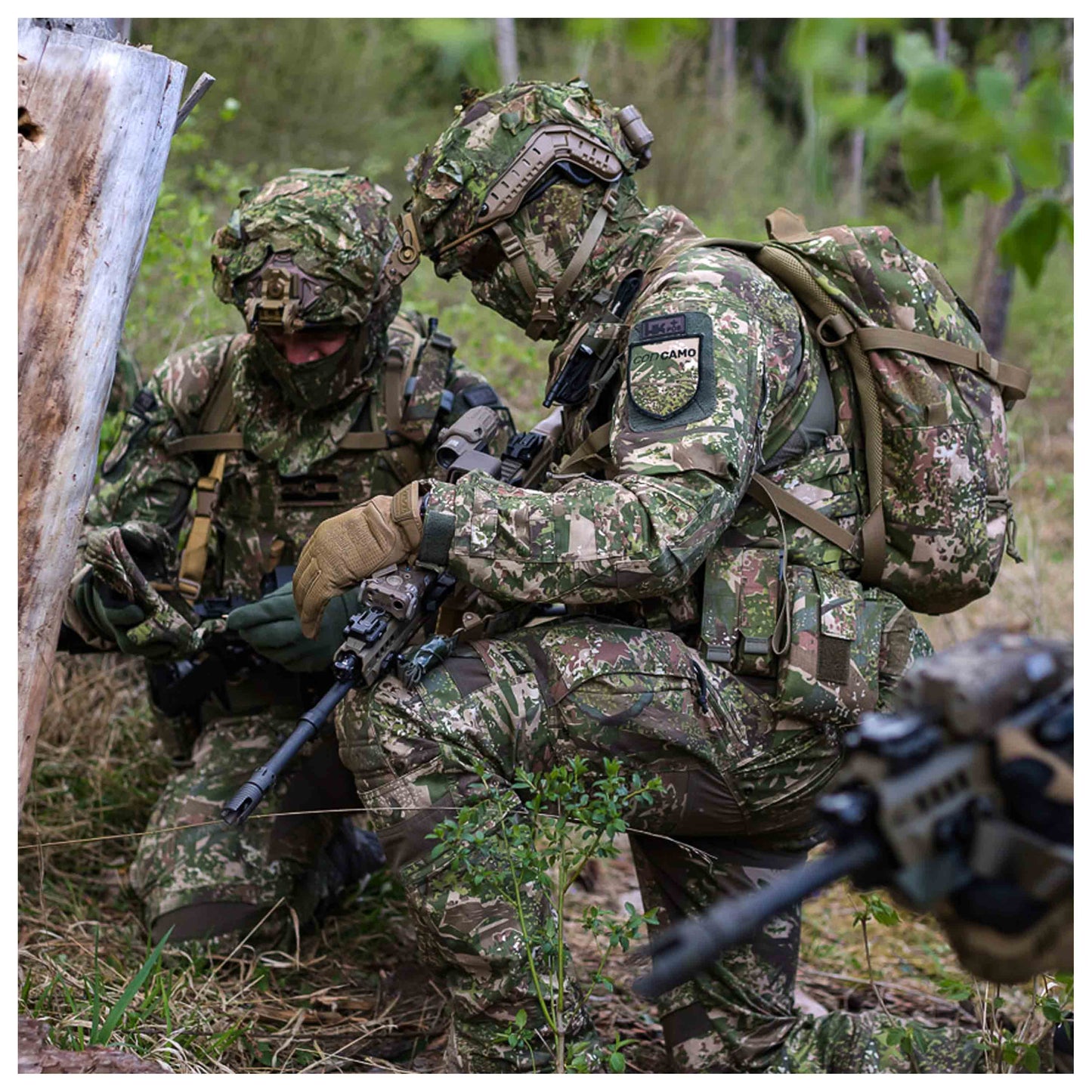 Máscara fantasma concamo verde