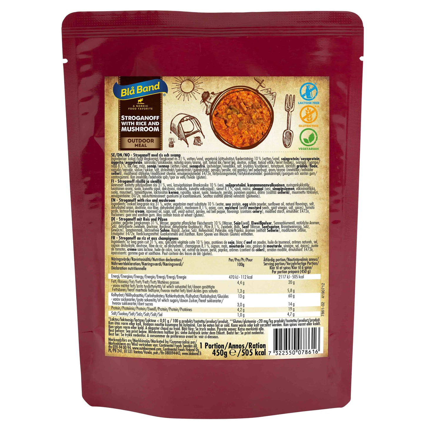 Stroganoff con Arroz y Champiñones