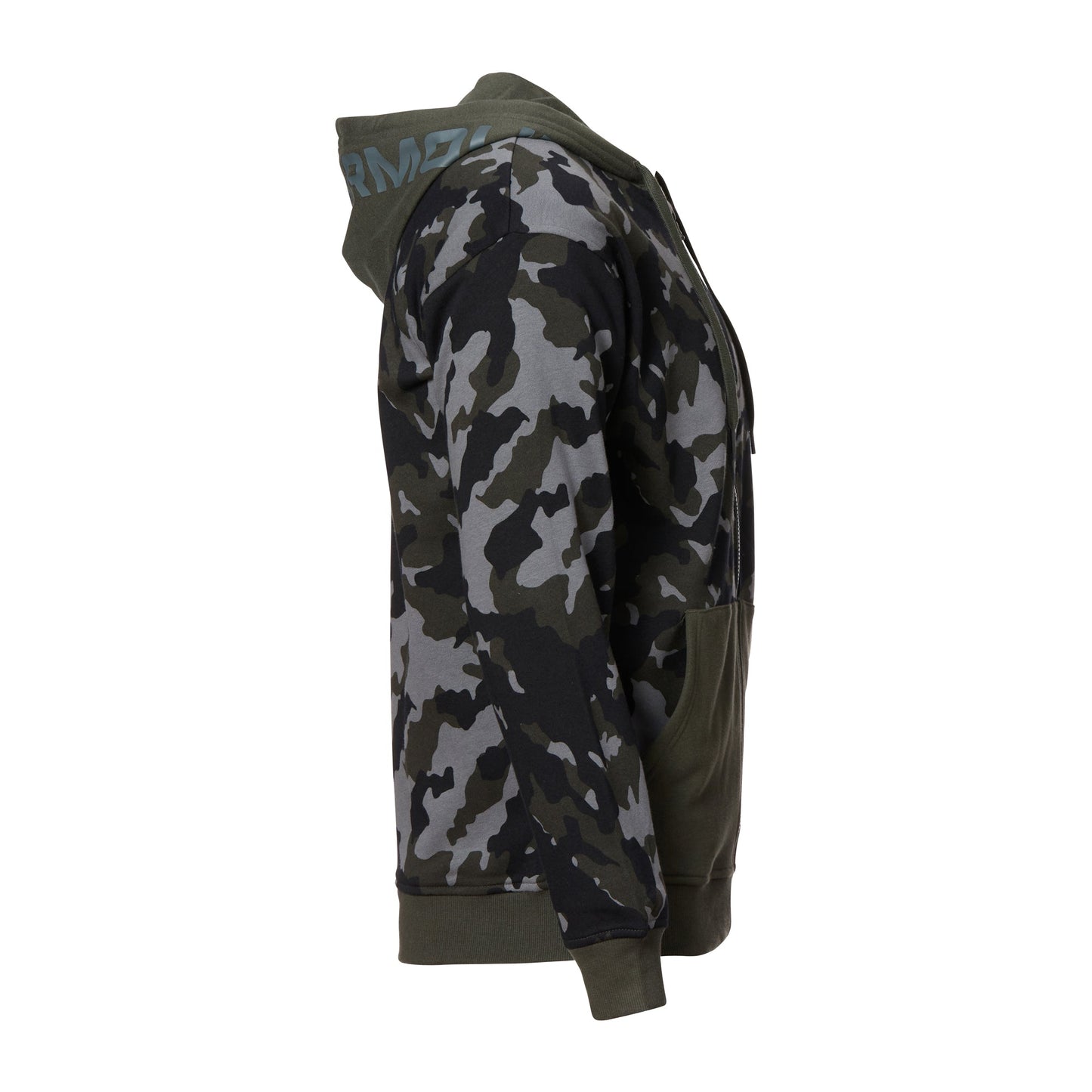 Rival Fleece Top Camo Zip green