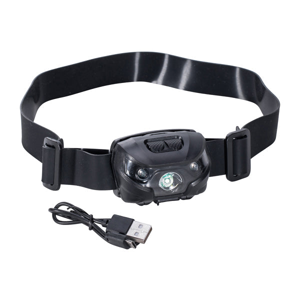 Headlamp rechargeable swiveling