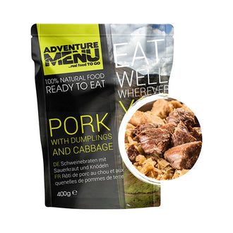 Roast pork with cabbage and dumplings