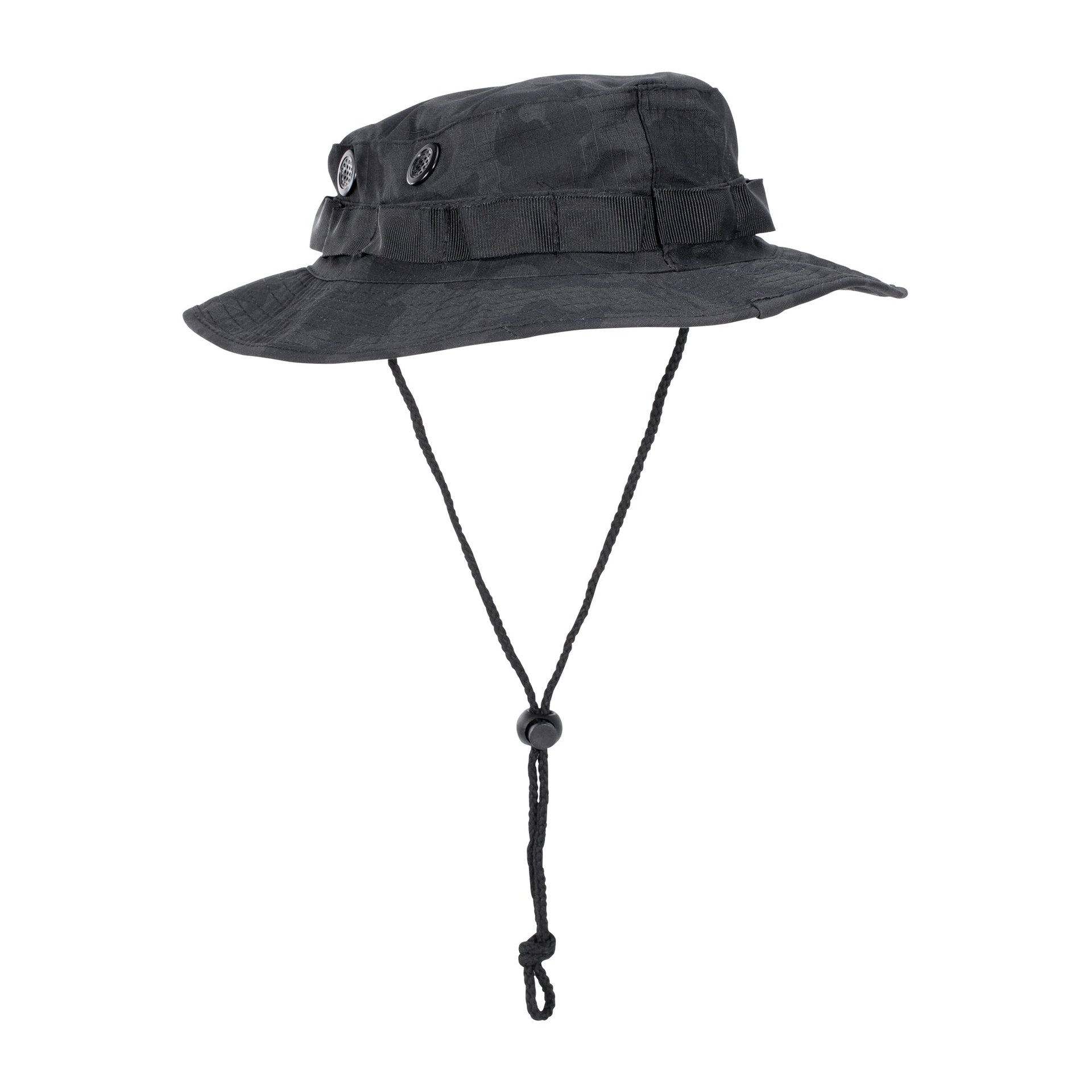 US GI Bush Hat with Chin Strap night-camo