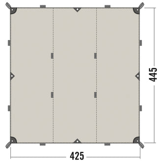 Sun Awning Tarp 1 TC sand