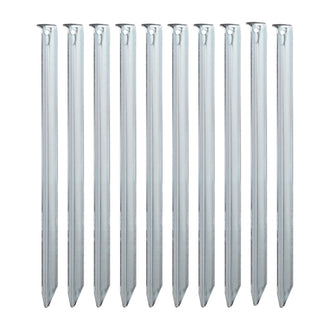 Steel Tent Stakes 30 cm 10-Pack