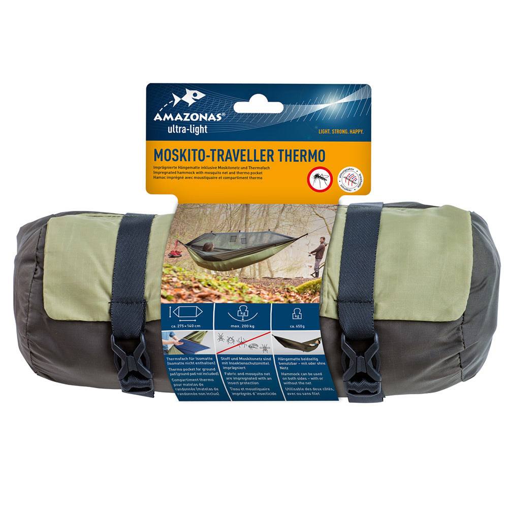 Hamaca Mosquito Traveller Thermo verde
