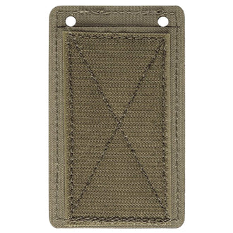 Bolsillo para identificación de servicio con gancho y bucle gris piedra