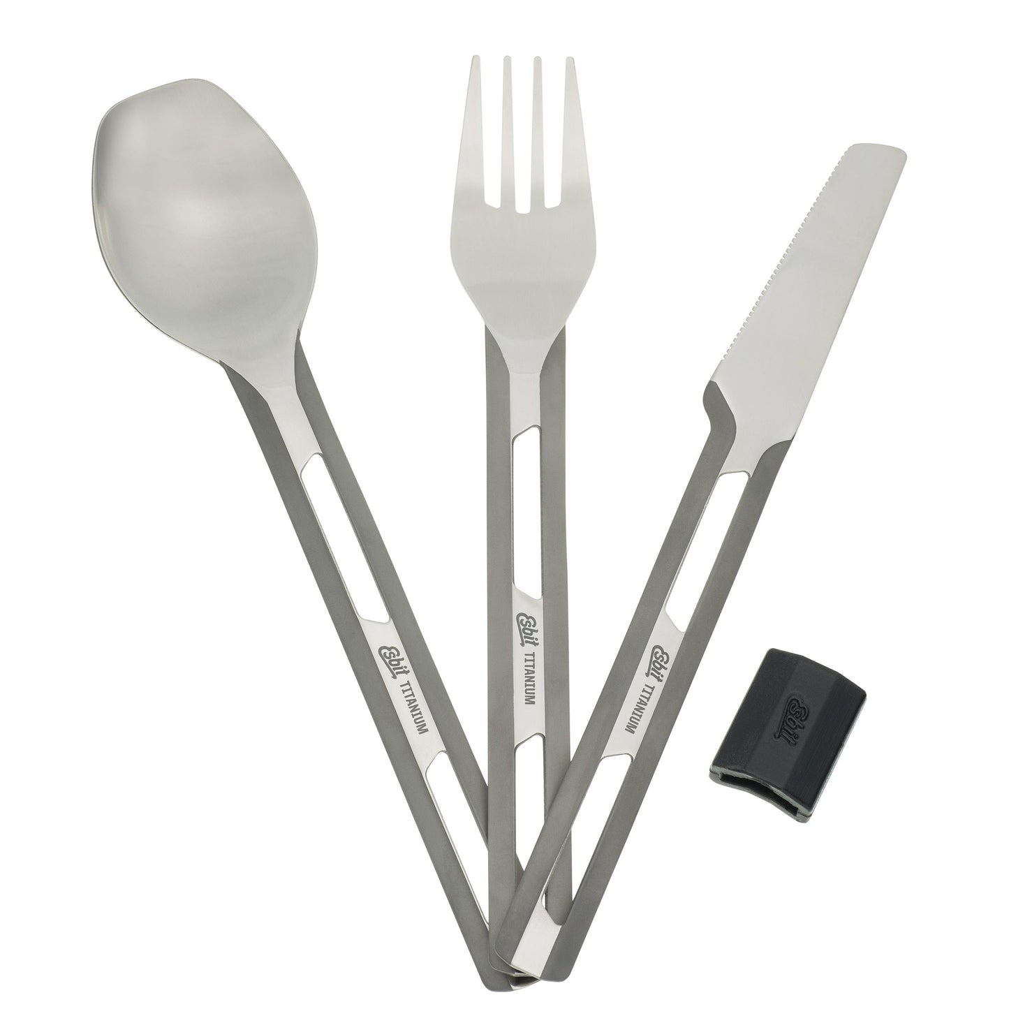 3- Piece Titan Cutlery Set with Silicone Sleeve