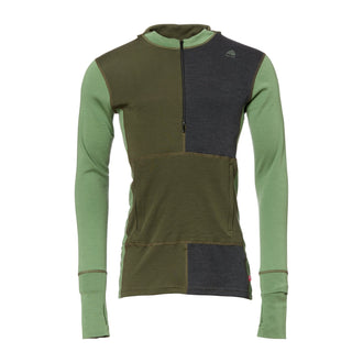 Sudadera con capucha WarmWool Sweater Zip noche eneldo melange