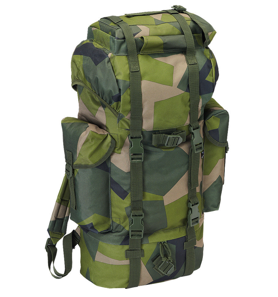 Mochila de combate camuflaje oscuro