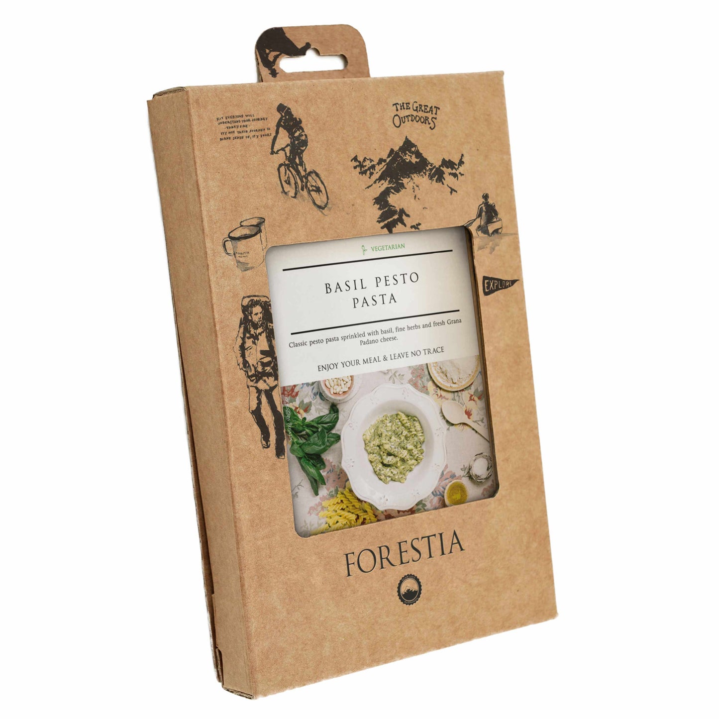 Pasta con pesto de albahaca