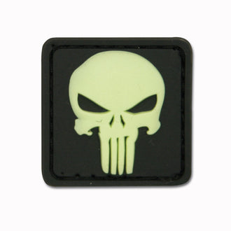 3D-Patch Punisher Skull Glow In The Dark