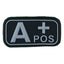 3D Blood Type Patch A Pos /