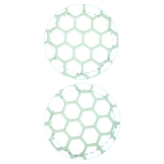 Marcatore per toppe rotondo luminescente/riflettente