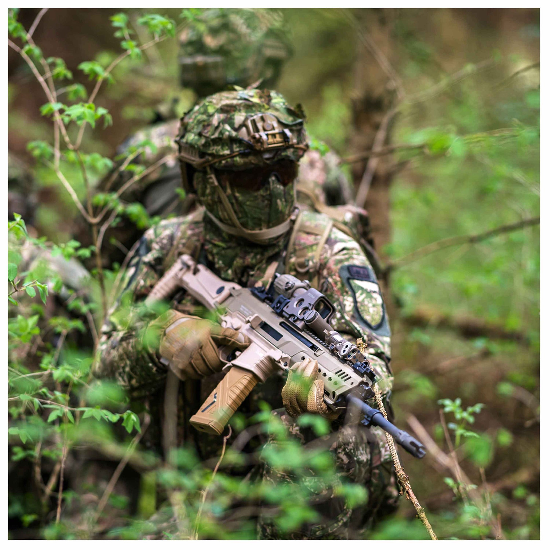 Máscara fantasma concamo verde