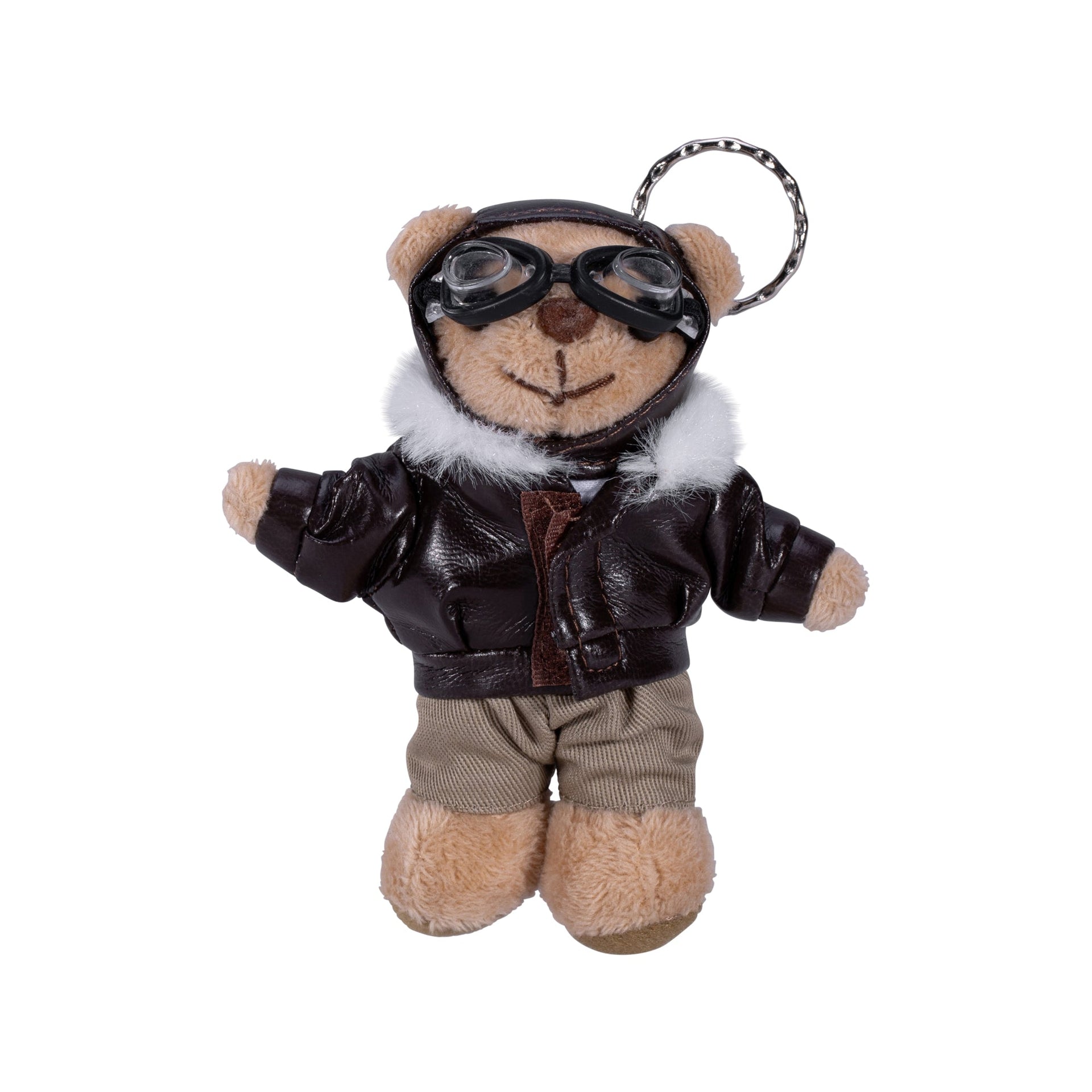 Teddy Bear Pilot Keyring