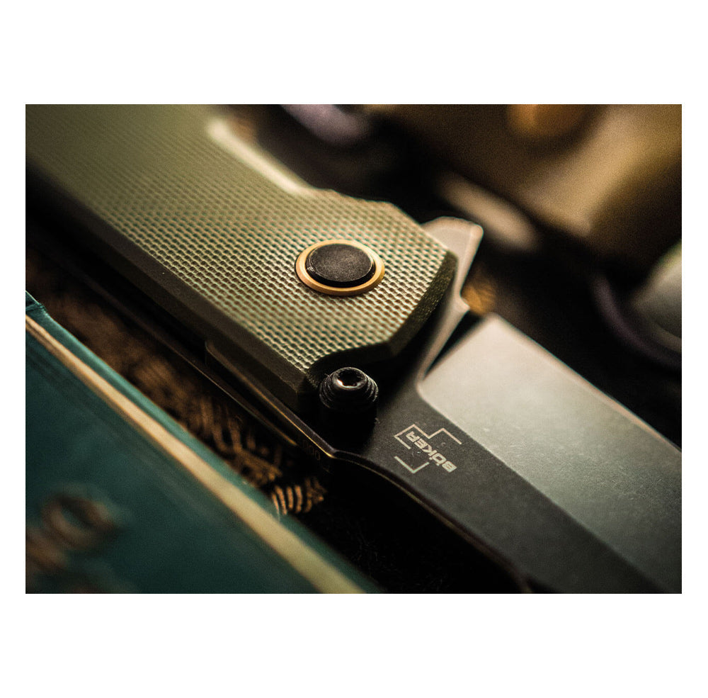 Böker Plus Pocket Knife Kihon Assisted OD green