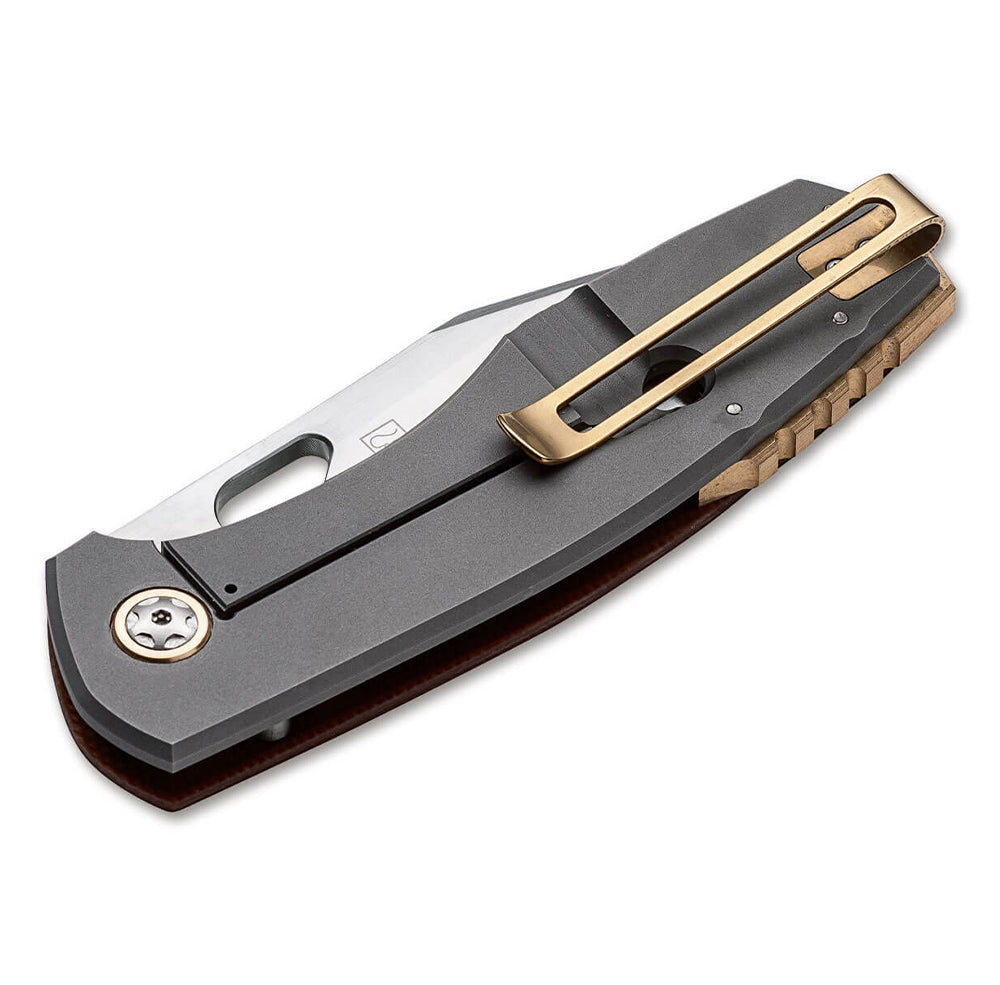 Böker Plus Taschenmesser F3.5 Micarta braun