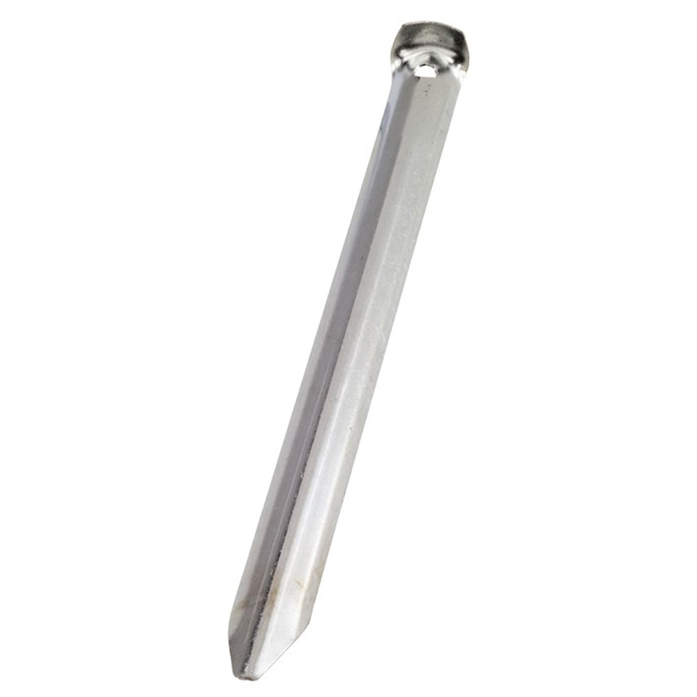 Half Round U Stake 24 cm 10-Pack silver