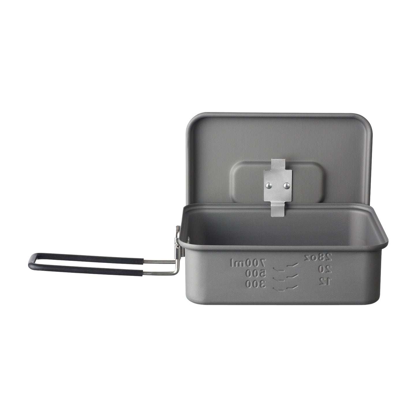 Pot Outdoor Aluminum Square 1.2 L anthracite