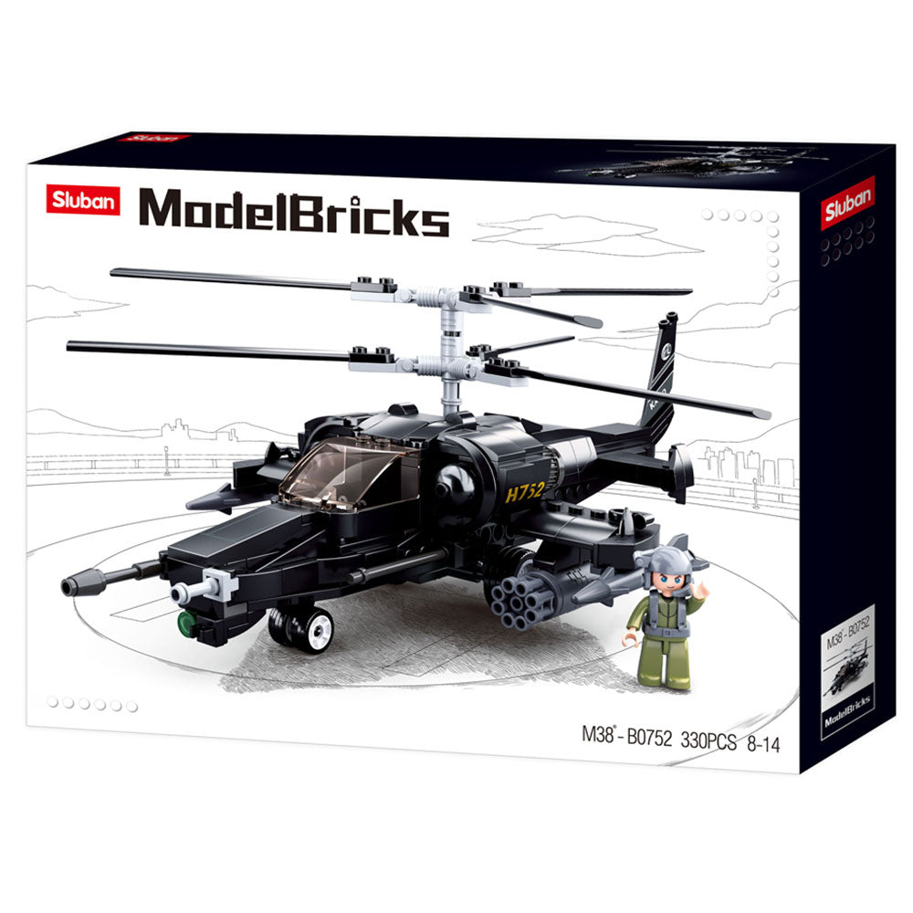 Combat Helicopter M38-B0752 Building Block Set