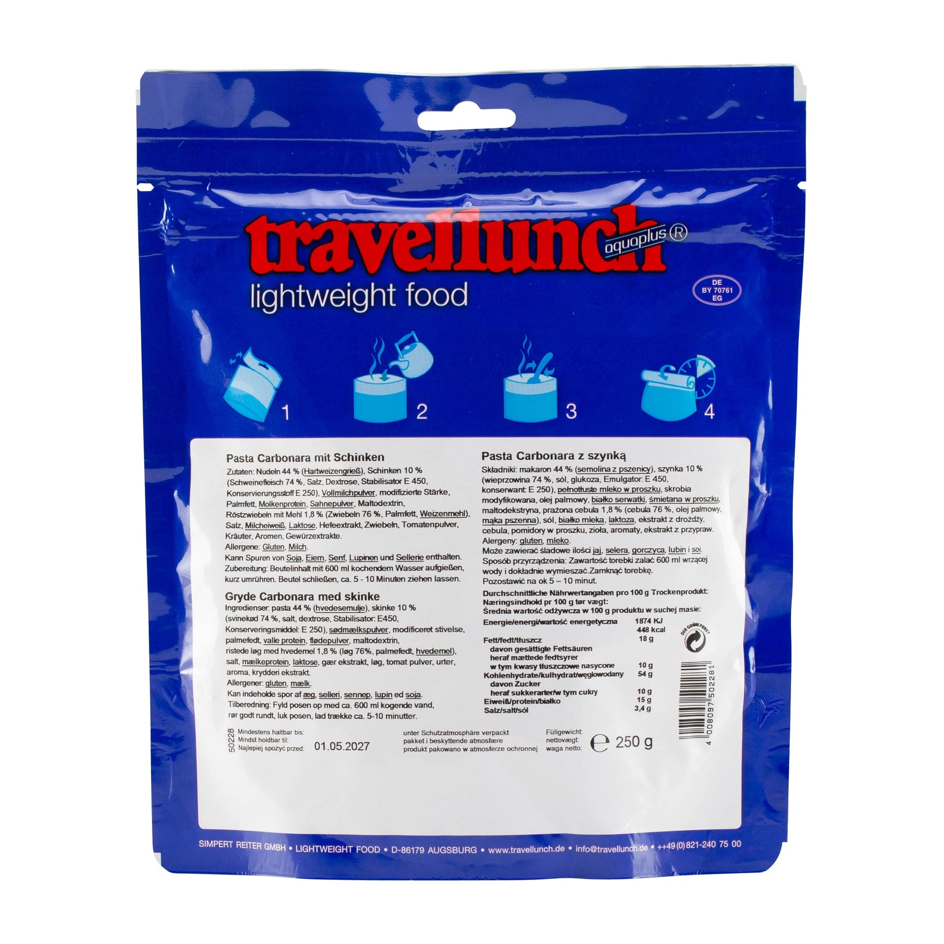 Pasta Carbonara with Ham 2-Pack