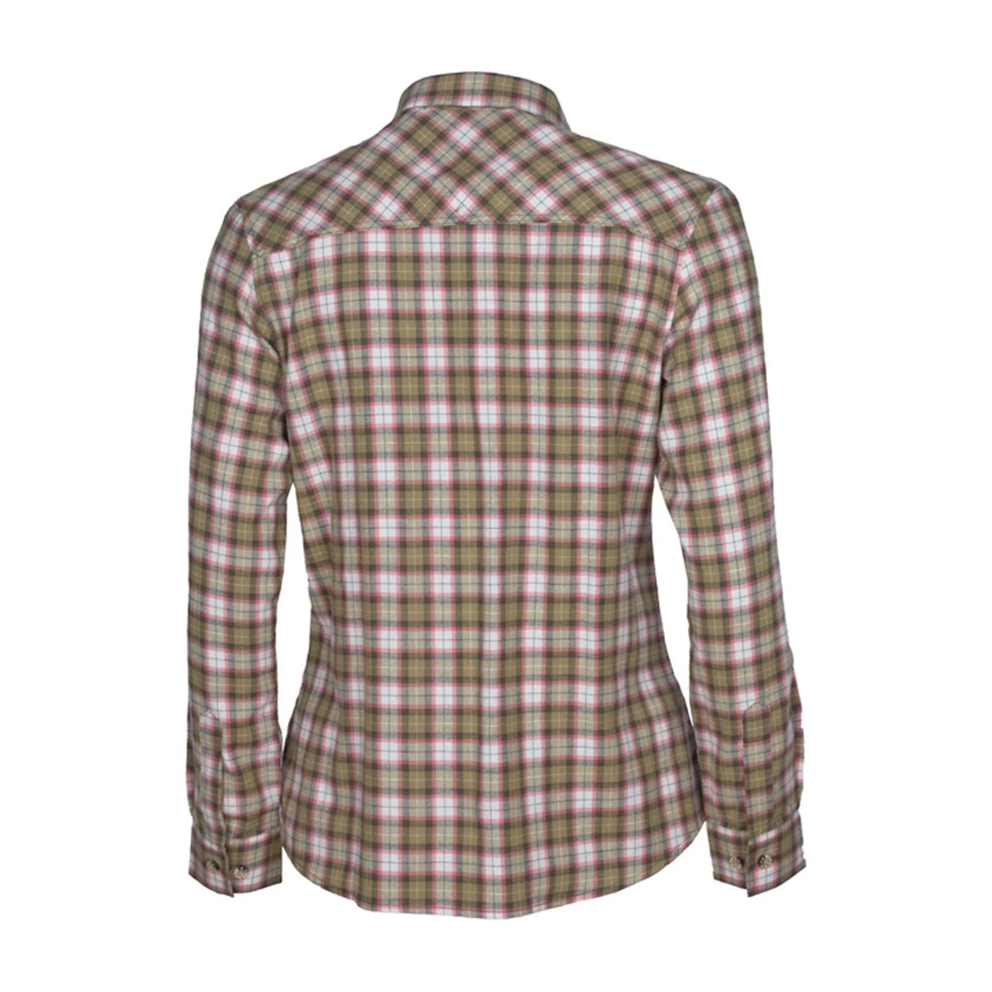 Ladies Flannel Bouse Felicia green white