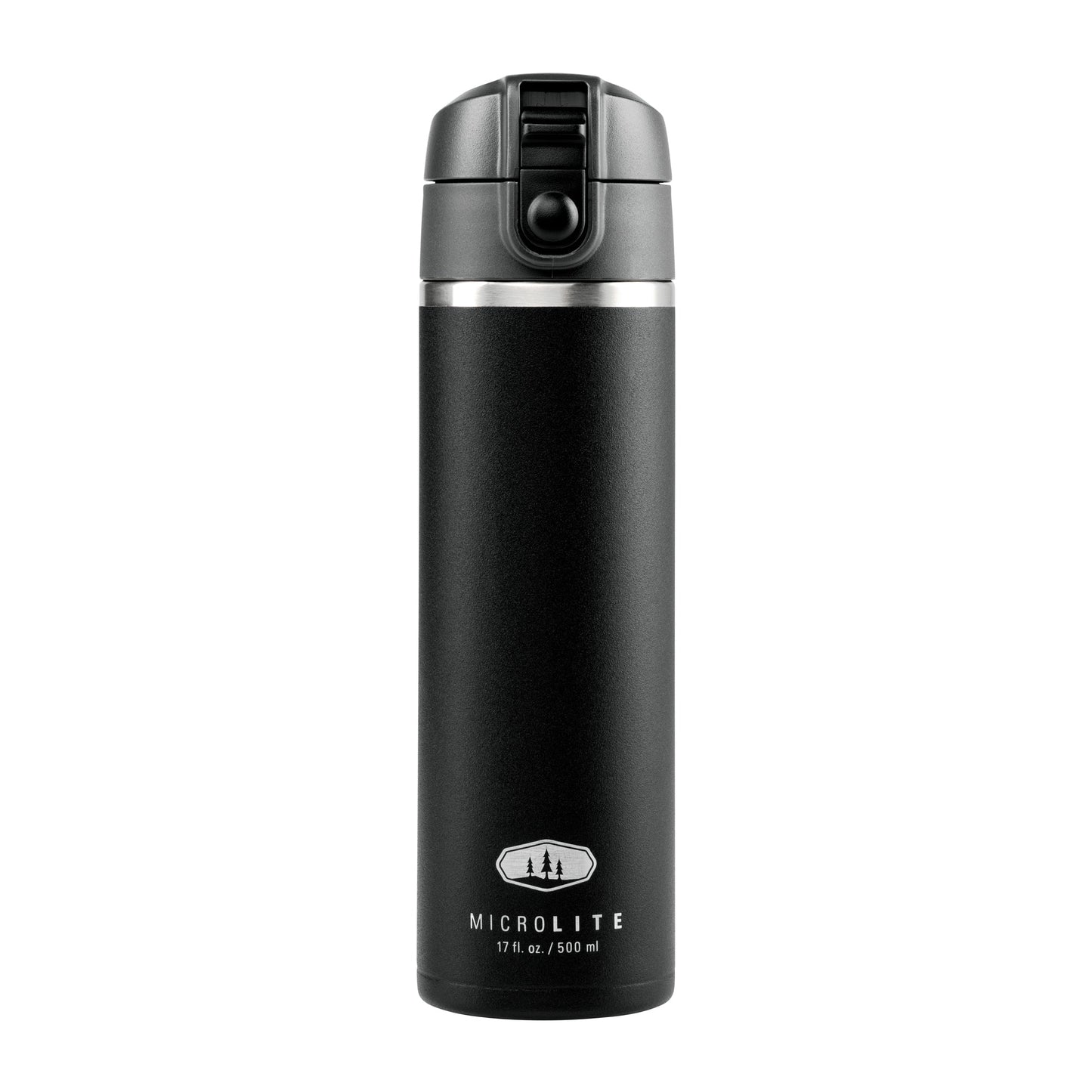 Isolierflasche Microlite 500 Flip-Back schwarz