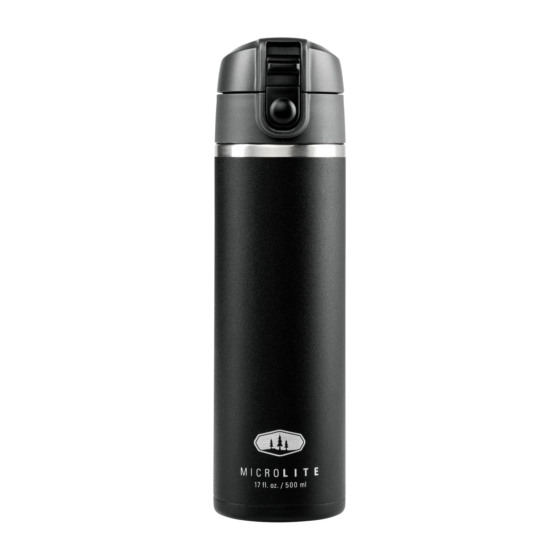 Isolierflasche Microlite 500 Flip-Back schwarz